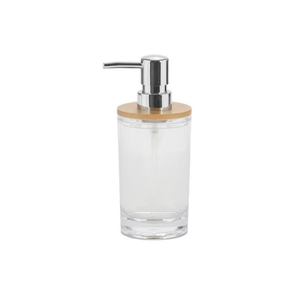 Akryyli- ja bambukylpyannostelija - Generic - Andrea House - Tilavuus 250 ml - Mitat Ø7x17,5cm