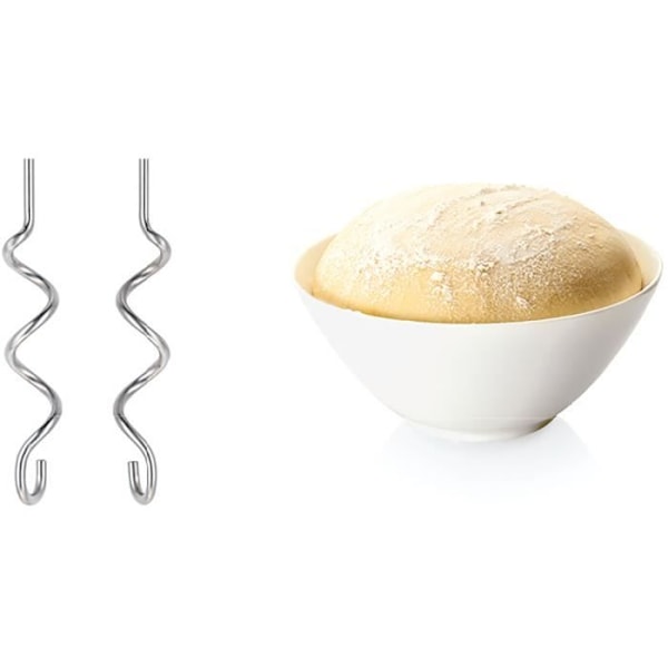 Batteur BOSCH CleverMixx MFQ3030 - 350 W - 4 hastigheder - Pulsfunktion - 2 dejkroge + 2 piskeris i rustfrit stål - Hvid Vit