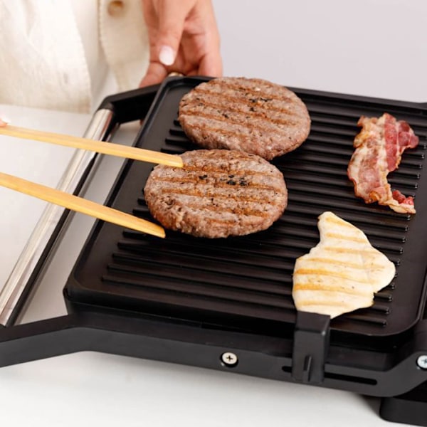 Panini-maker - Taurus - Essential - 2600 W - Non-stick plader - Åbning 180° svart