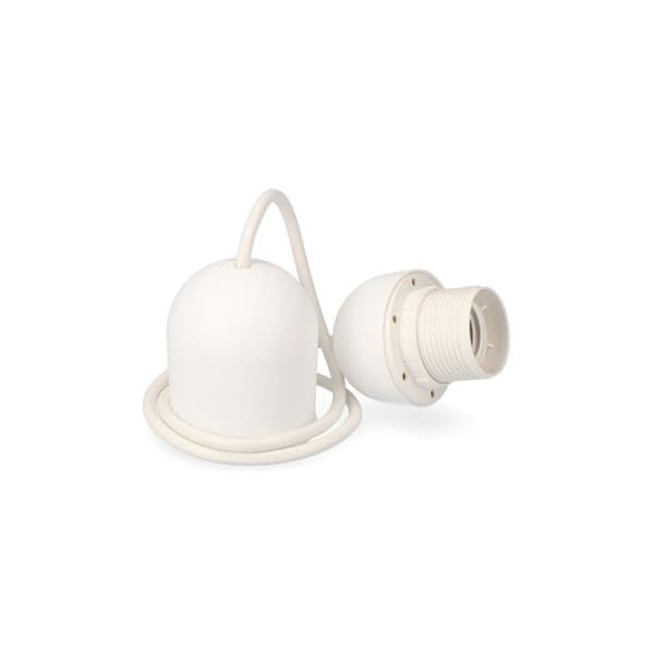 Pendel - EDM - E44310 - Hvid - E27 fatning - 1 meter Vit