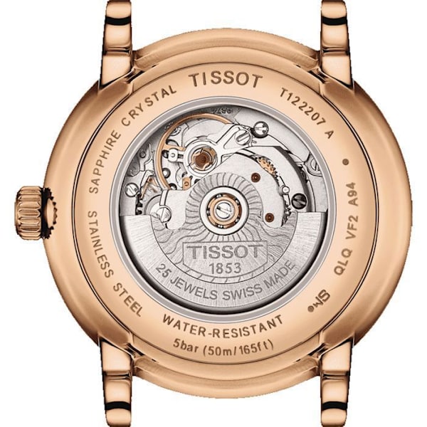 Ur - Tissot - T1222073603300 - Brun Læder - 30 mm - Vandresistent 5 bar kastanj