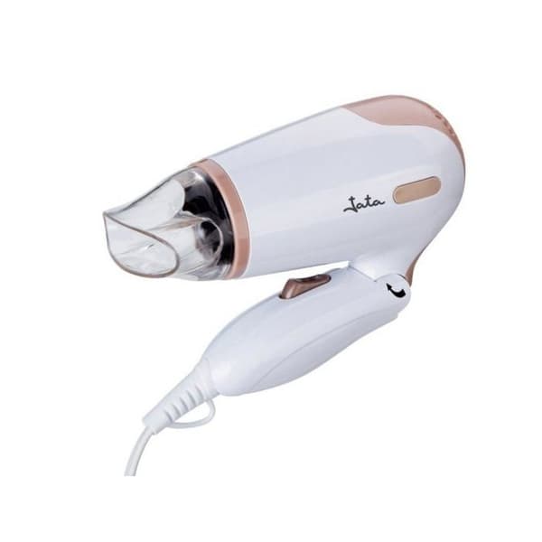 Hårtørrer - JATA - SC47B - 1200W - Sammenfoldelig - Hvid Hvid