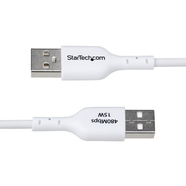 StarTech.com USB-A - USB-C - Latauskaapeli 1m 3A USB 2.0 valkoinen synkronointi