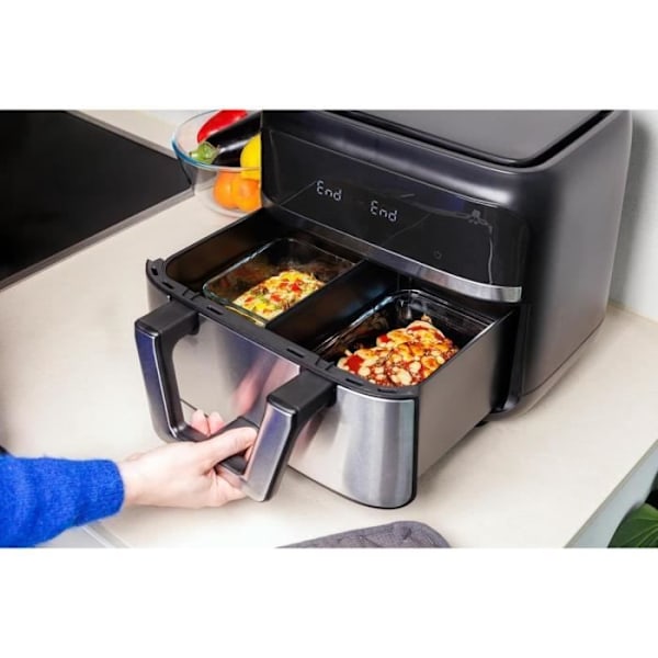 Plat air fryer - PYREX - 1450143 - rektangulær - i borosilikatglas - 23 x 15 cm TRANSPARENT