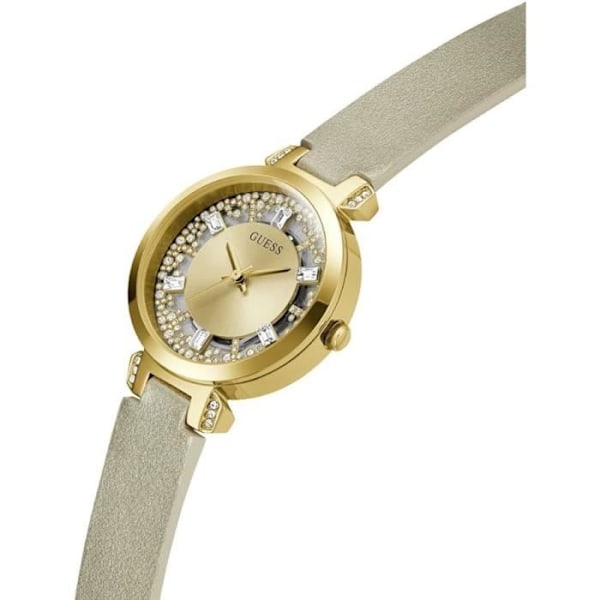 Klocka - Guess - Crystal Clear GW0535L4 - Kvarts - Läder - 32 mm Guld