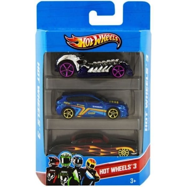 Hot Wheels - Set med 3 fordon - Små bilar - från 3 år och uppåt - Hot Wheels - K5904 -