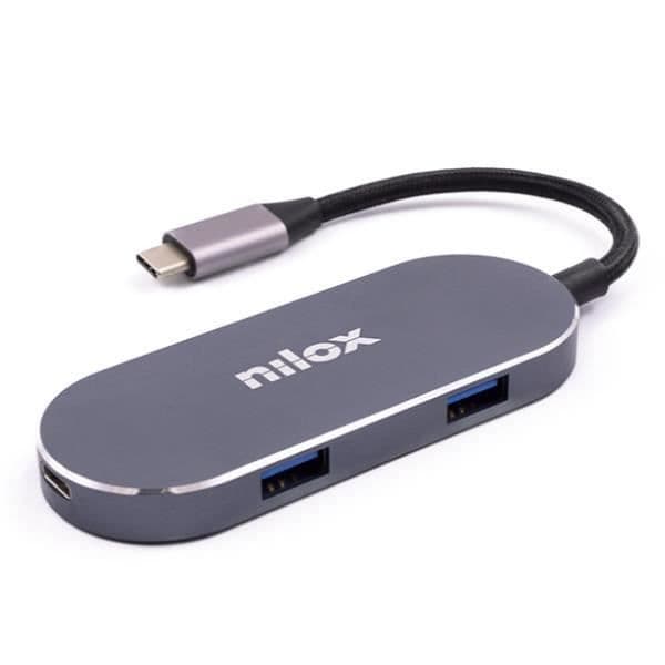 USB-C-tukiasema – Nilox – HDMI + 3 USB – Power Delivery