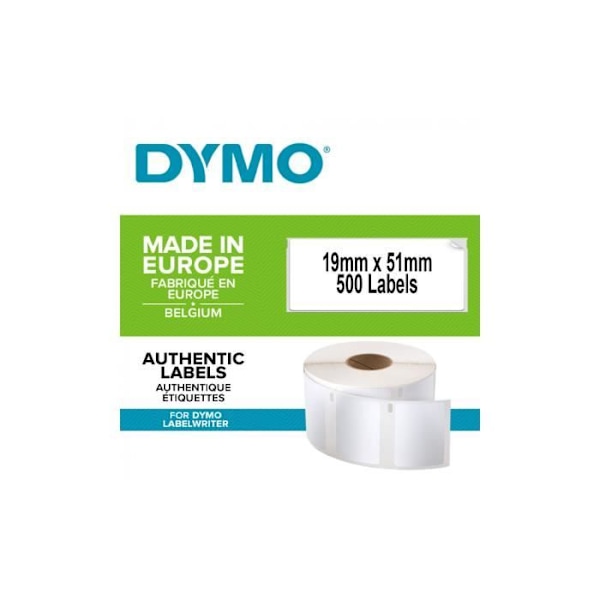 DYMO LabelWriter Multi-Purpose Labels - 1 rulle med 500 etiketter - 19 mm x 51 mm