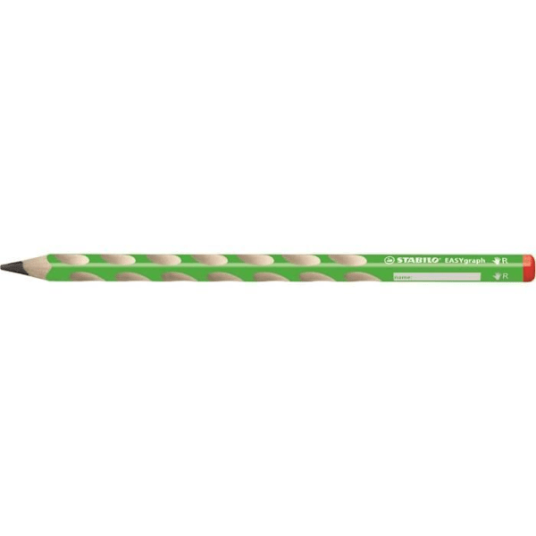 Parti med 12 grafitpennor EASYgraph HB högerhänt grön kropp Grön