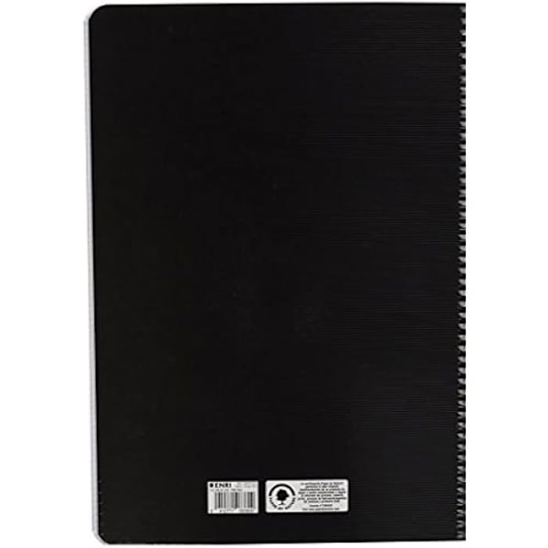 Cahier A4 - ENRI - Status - 100 Afsnit - Sort - 5 Enheder Svart