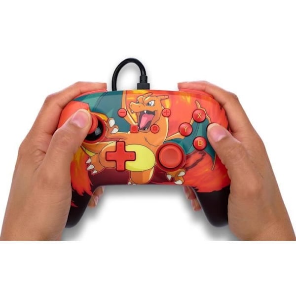 Pelaimenkki - POWER A - Charizard Vortex - Langallinen - 3,5 mm audio liitäntä - 3 m USB kaapeli Charizard Vortex