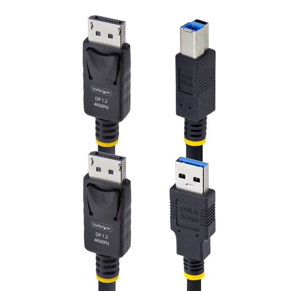 StarTech.com KVM DisplayPort og USB-kabel 5Gbps 1,8m - 4K 60Hz - Computer Accessories