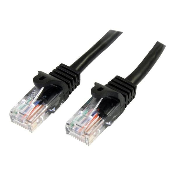 STARTECH Cat5e UTP-netværkskabel - Hookless - 5m - Anti-Snag RJ45 Ethernet-ledning - Patch-kabel - M/M - Sort