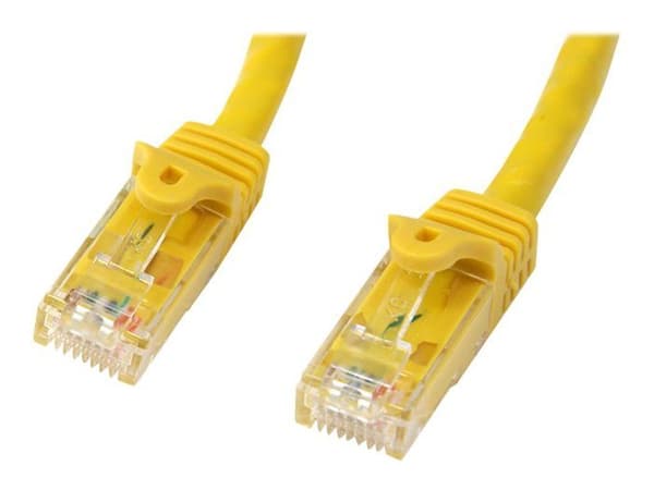 Cat6 Gigabit UTP netværkskabel uden krog 1m - STARTTECH - Gul