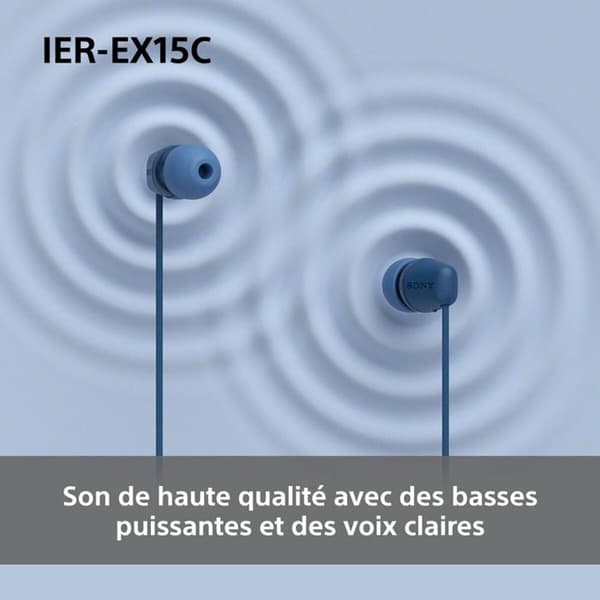 In-ear høretelefoner - SONY - IER-EX15C - USB-C - Sort - Indbygget mikrofon Sort