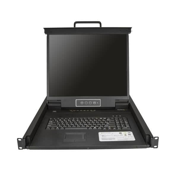 Konsoli KVM - StarTech.com - RKCONS1908K - 8 porttia - 19 tuumaa - Rack-asennus - LCD-näyttö