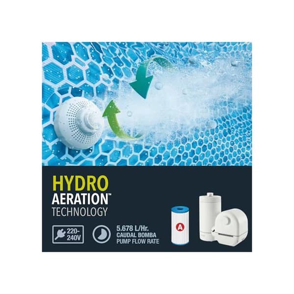 Intex overjordisk pool - Rektangulær Ultra XTR Frame - 975x488x132 - Volleyball sæt Blå