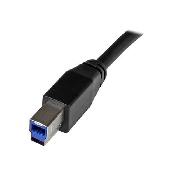Aktivt USB 3.0 kabel USB-A til USB-B - STARTECH - 10 m - Sort