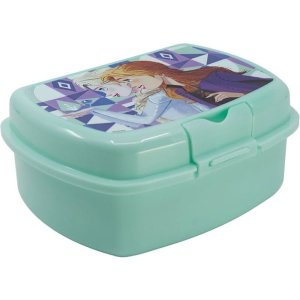 Tataway Disney-sininen voileipälaatikko tytöille muovista Frozen Elsan ja Annan kanssa, hyödyllinen välipalojen viemiseen kotoa.