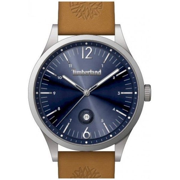 Ur - Timberland - TDWJB2000350 - Læder - Vandtæthed 5 ATM - Quartz Silver, Blå, Brunt
