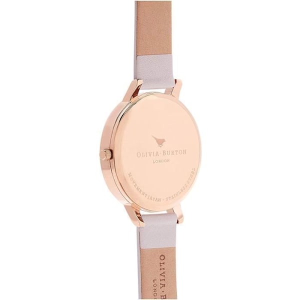 Kello - Olivia Burton - OB16BD95 - Aito nahka - Kuusi - 38 mm - Naisille Pink, rosa guld