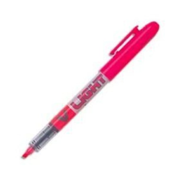 Korostin - PILOT - V Light - Nestemäinen vaaleanpunainen - Viistetty kärki - Viivan leveys 3,3 mm Ljusrosa