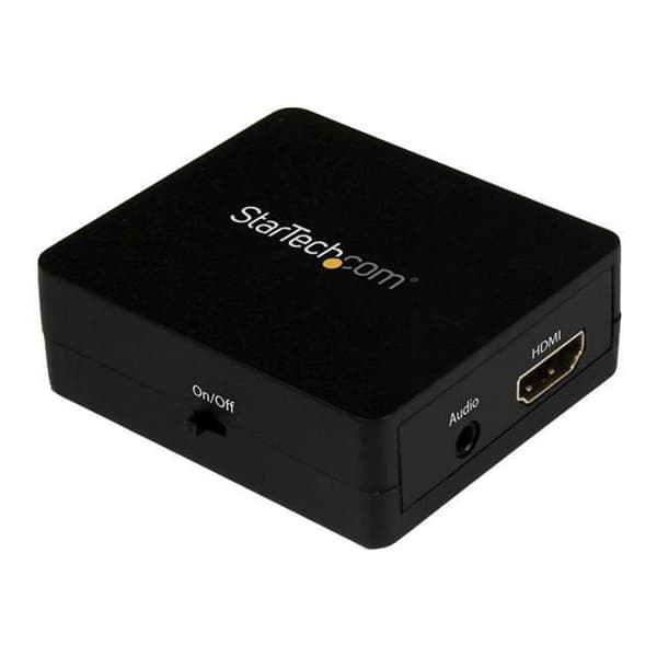 HDMI audio extractor - STARTECH - 3.5 mm converter - Stereo audio 2.1 - 1080p - Black
