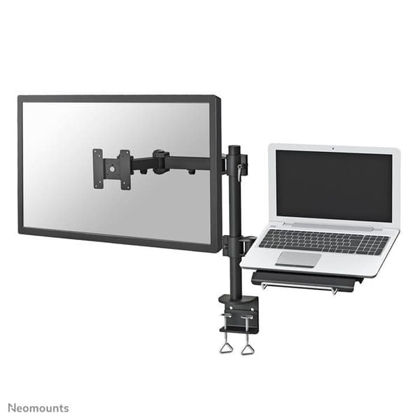 Support til montering på skrivebord - NEWSTAR - FPMA-D960NOTEBOOK - Sort - Justerbar arm - Skærm 10-27 tommer
