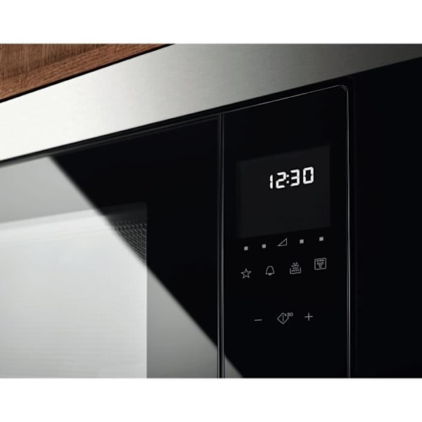 Indbygningsmikroovn - ELECTROLUX - CMS4253TMX - Anti-fingerprint rustfrit stål - H 388 x B 595 x D 400 mm Anti-fingeravtryck rostfritt stål