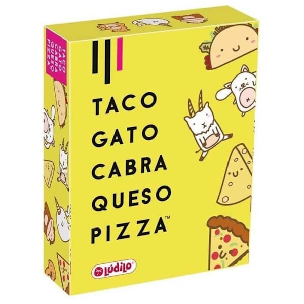 Korttipeli - LUDILO - Taco Chat vuohenjuustopizza Lédilo - 60 kirjainta - kotelo - ohjelehti