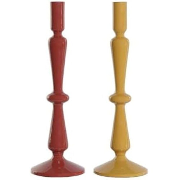 Frukostkoppar - HOME ESPRIT - Ljusstake - Set med 2 - Flerfärgad - Inomhus Flerfärgad
