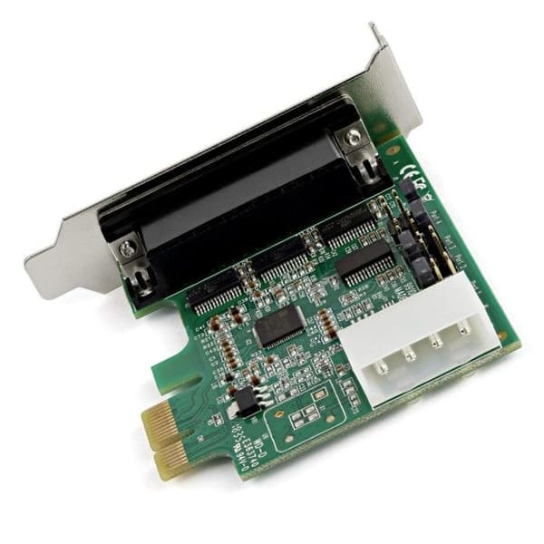 StarTech PCI Express RS232 4-port kort - Adapter - 16950 UART - 256 bytes FIFO buffer - ASIX AX99100 -