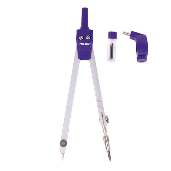Kompass - Skola - Integrerad ledning - Universal - Blyertsadapter - Blå