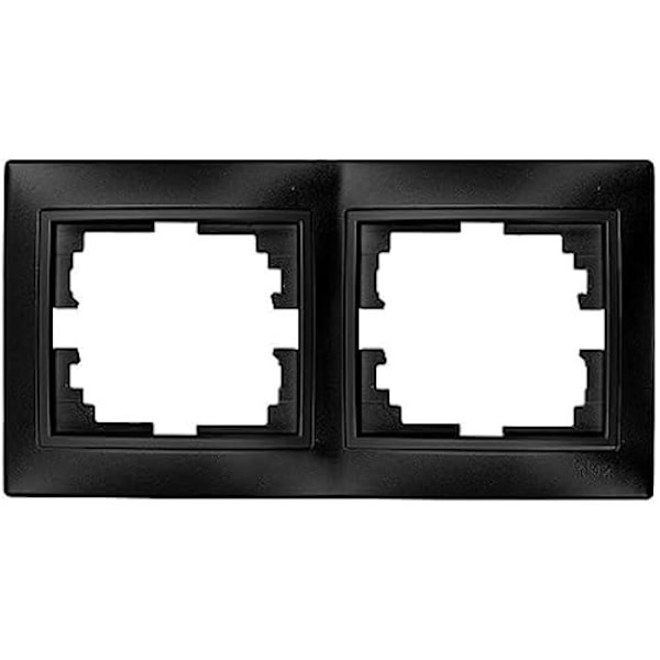Klocka - SOLERA - RXZER23 - Tranbärsfärg - Ram för 2 horisontella element - Mått 154x81x10mm