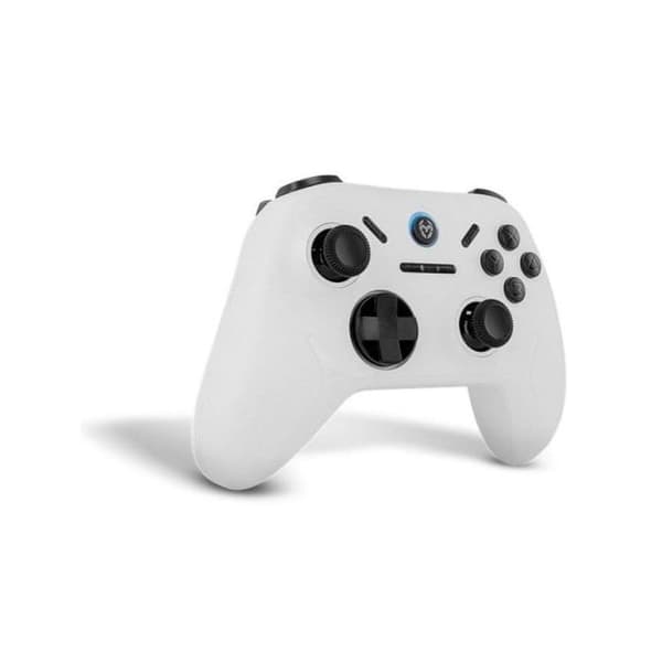 Gamepad Krom Kadoer Bluetooth v5.0 Dual Vibrations Turbo PC Switch Android iOS Hvid hvid