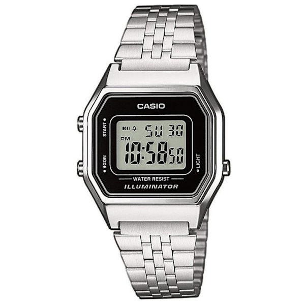 Ur - Casio - LA680WEA-1EF - Vintage - Digital - Rustfrit stål Grå