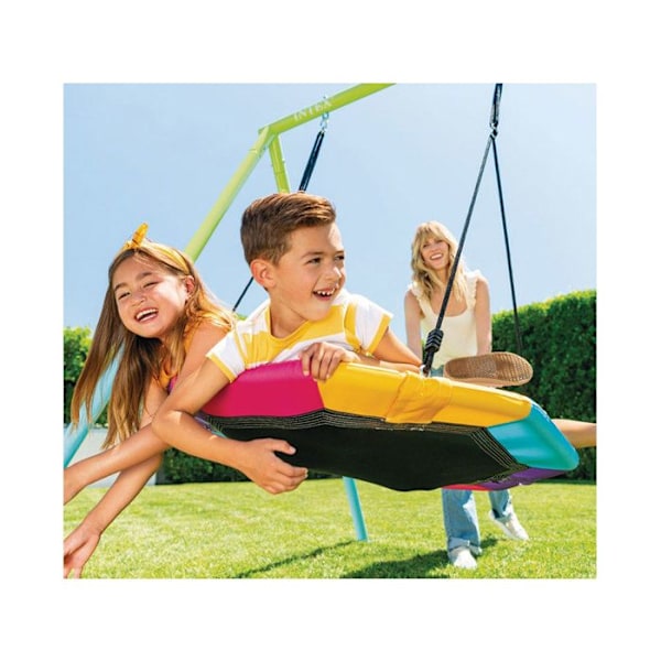 Portico-swing - INTEX - Fuglerede - 2 redskaber - Udendørs - Blandet mångfärgad