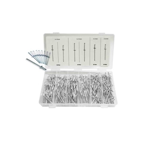 Nitar - GENERISK - Sortiment om 320 - Flera storlekar - Metall - Vit