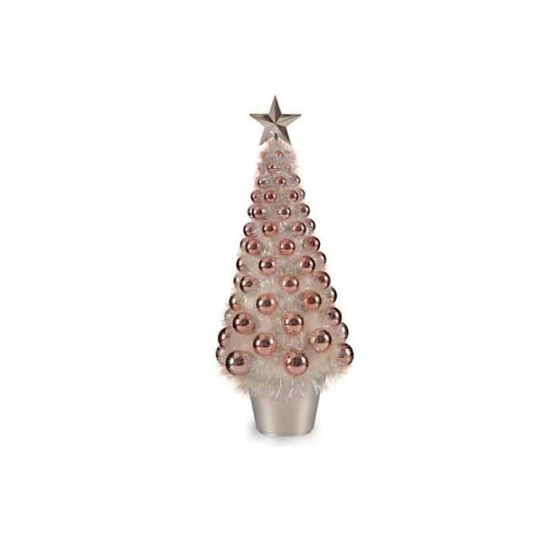 iriserende juletræ 21,5 x 51 x 21,5 cm pink polypropylen plast