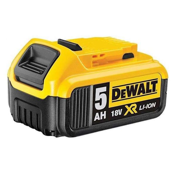 Pakke med 2 18V XR værktøjer (DCD796 + DCG405) + 2 5Ah batterier + oplader + T-STAK boks - DEWALT