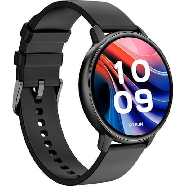 SPC SMARTEE DUO CLASSIC - Sort smartwatch med udskiftelig rem, AMOLED 1,43", Bluetooth-opkald, 8J batteri, IP68