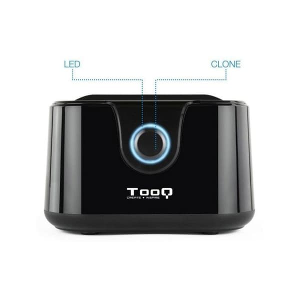 Tooq TQDS-802B Kaksoislaituri HDD Musta