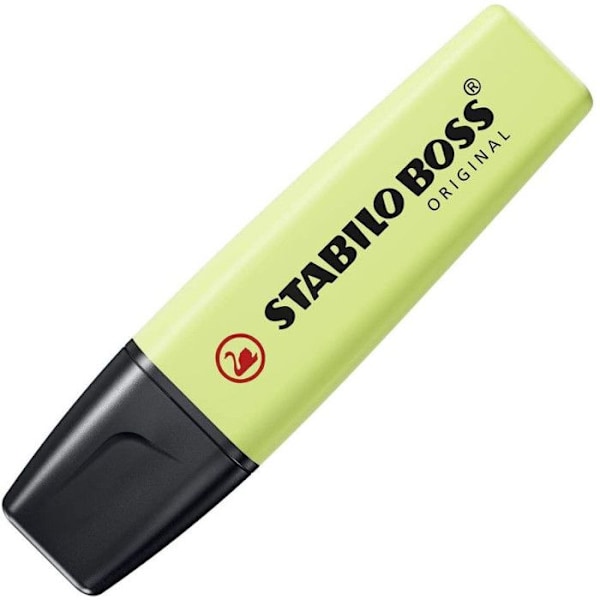 Surligner - STABILO - BOSS ORIGINAL - Pastel - Etui med 4 - Farve Sort