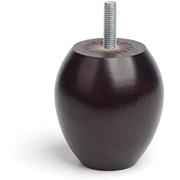 Møbelben - HL Fittings - 457,88 - Bøg - D70 L70 - Oval Wengué Flerfärgad