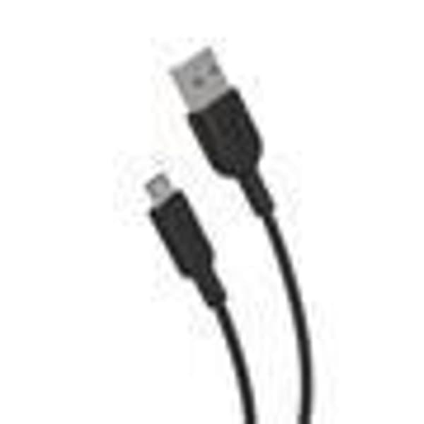 MUVIT FOR CHANGE USB A / Micro USB kabel - 1,2 m - Sort