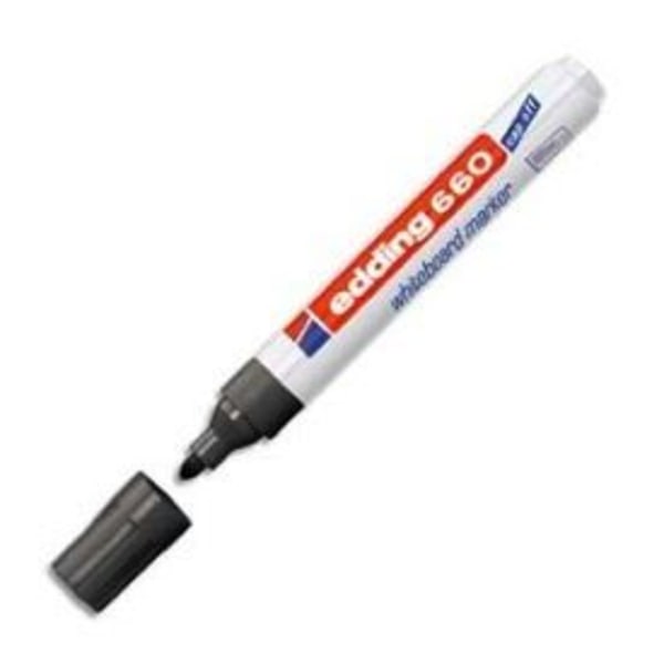 Pen - EDDING - E 660 - Kuglespids - Sort - Pakke med 10 stk