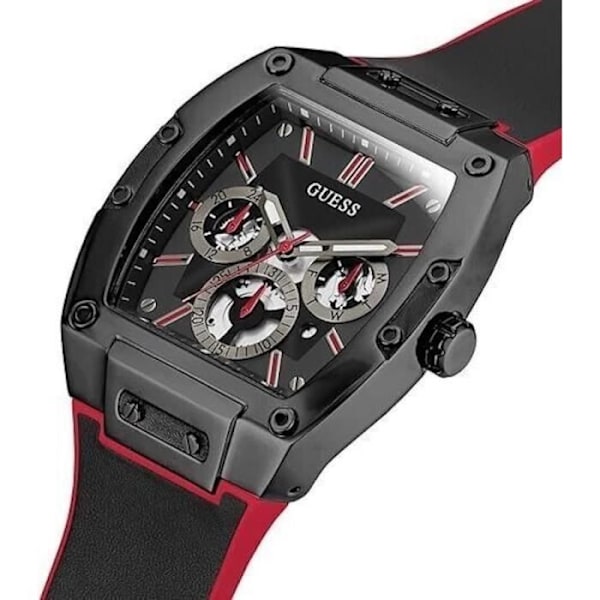 Ur - Guess - Phoenix GW0202G7 - Kvarts - Rustfrit stål - 43 mm - Sort Svart