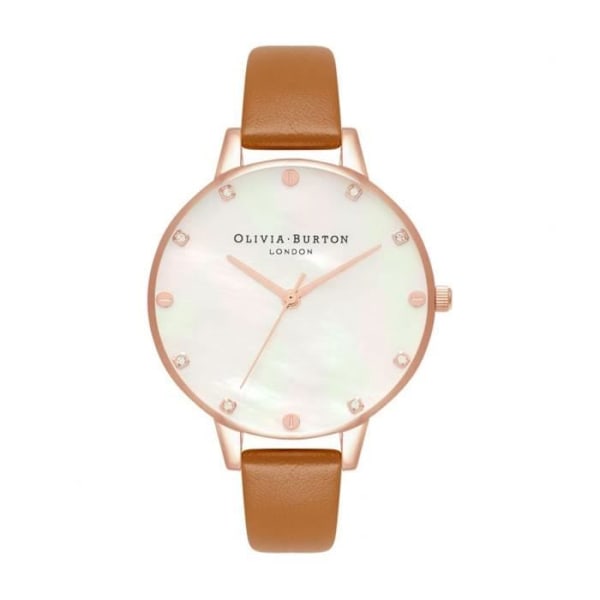 Ur - Olivia Burton - OB16SE18 - Læder - Rustfrit stål - 34 mm Korall