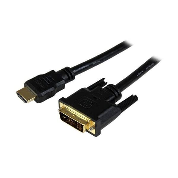 HDMI-DVI-D M/M sovitinkaapeli 1,5 m - STARTECH - HDDVIMM150CM - Kullattu - Suojattu