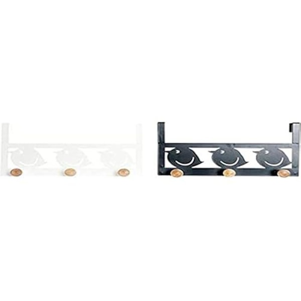 Klädhängare - HEMINREDNING - Set om 2 - Metall och MDF - Flerfärgad - 28,5 x 9,5 x 16 cm Flerfärgad